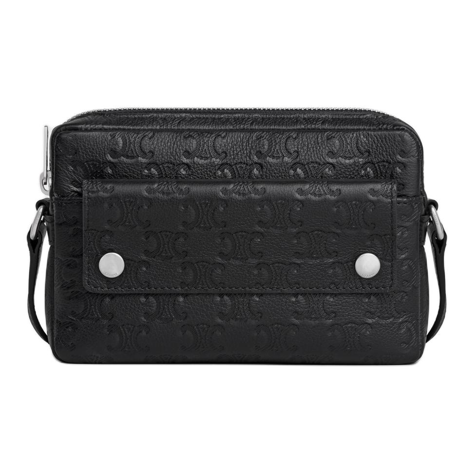 

CELINE Кожаный поясной рюкзак мини мужской черный