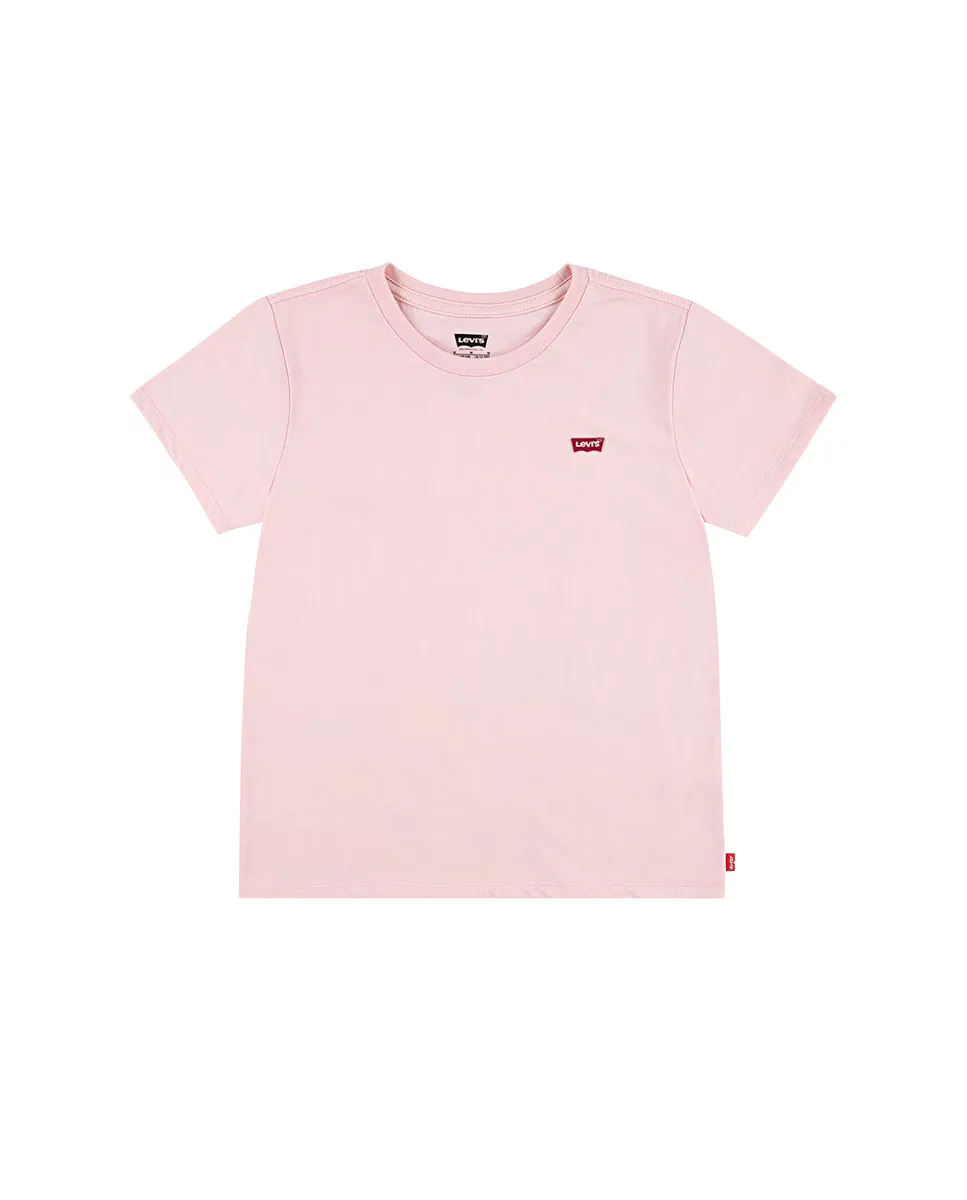 

Футболка с маленьким логотипом для девочек Batwing Levi's, розовый