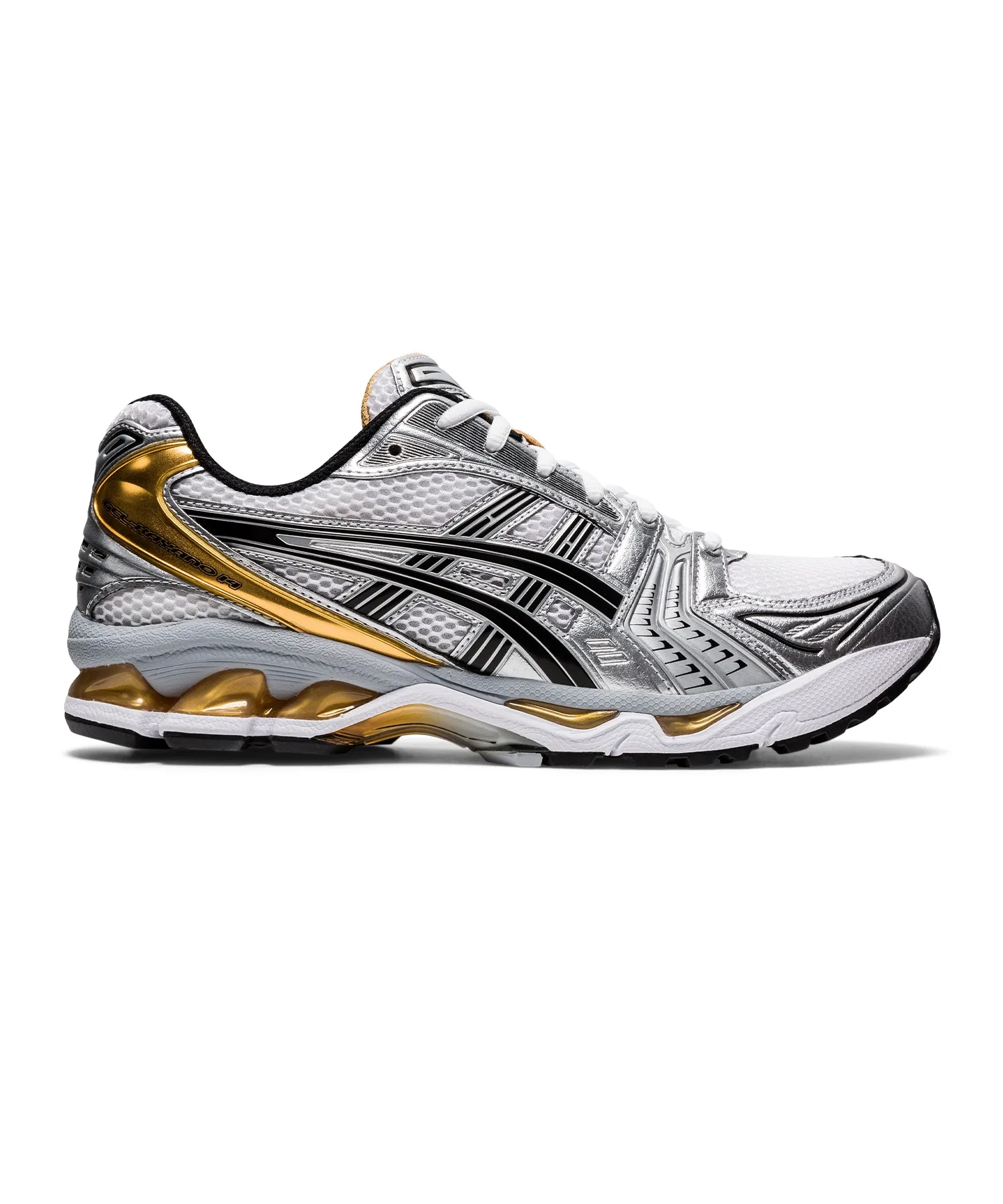 Унисекс кроссовки для бега GEL-KAYANO 14 ASICS с GEL-технологией белые — фото 2
