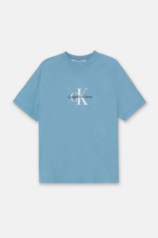

Хлопковая футболка Calvin Klein Jeans, синий