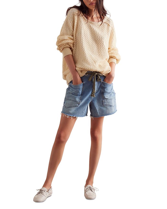 

Шорты Moxie Denim Free People, синий