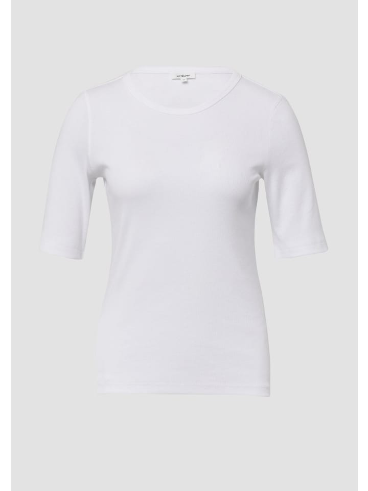 

Футболка в цвете 0100_white s.Oliver, Белый, Футболка в цвете 0100_white s.Oliver