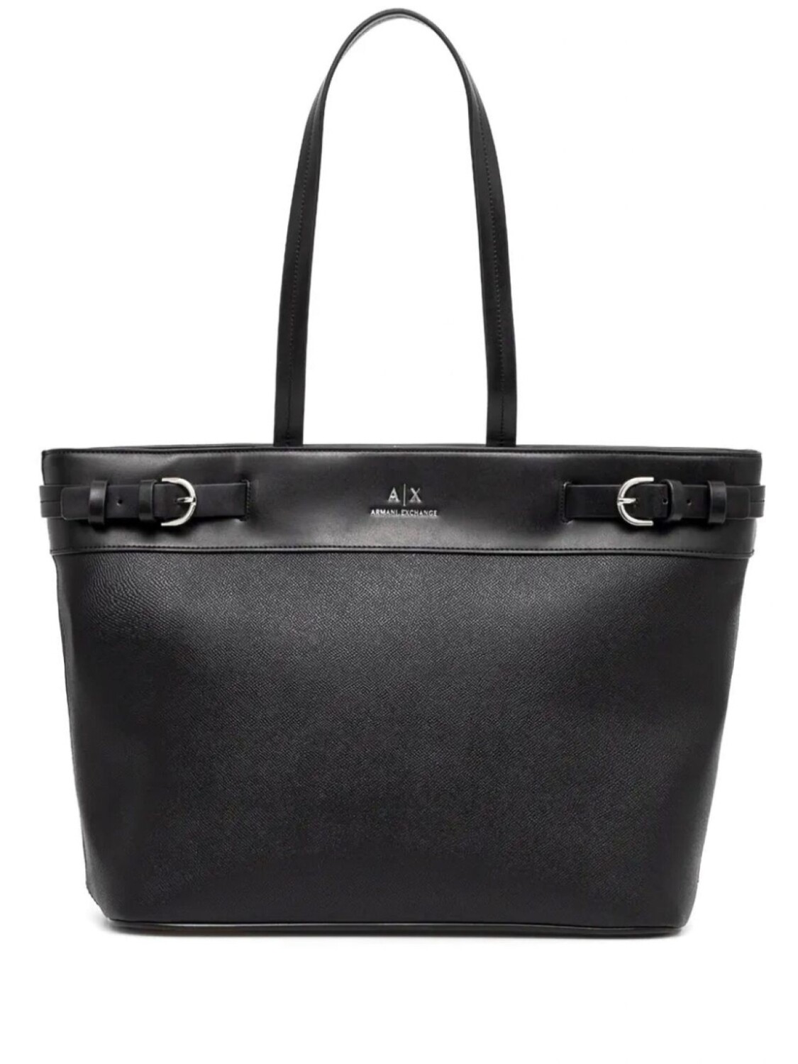 

Сумка-тоут с пряжкой Armani Exchange, черный