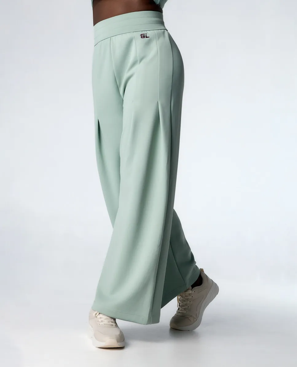 

Женские спортивные брюки с высокой талией и передними защипами Black Limba, зеленый