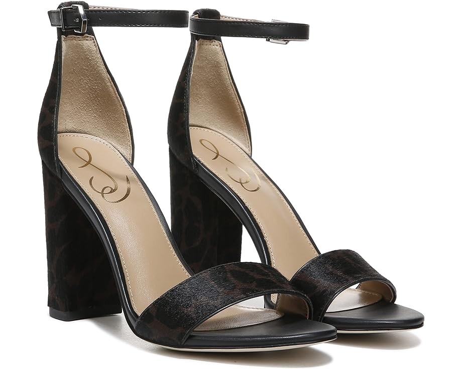 

Туфли Sam Edelman Yaro Ankle Strap Sandal Heel, цвет Brown Multi