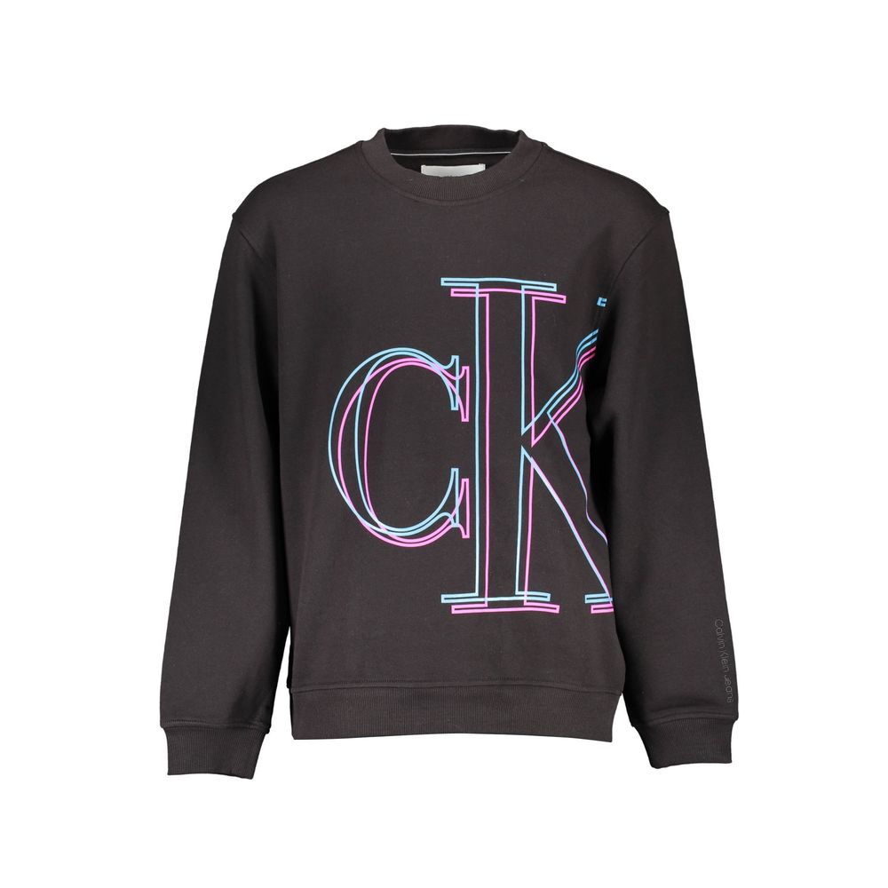 

Черный хлопковый мужской свитер Calvin Klein