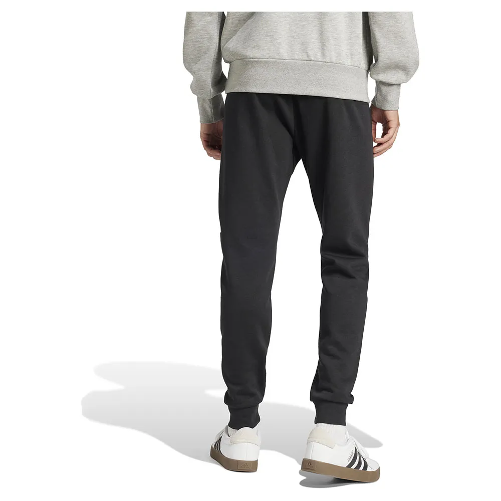 Джоггеры adidas Essentials Big Logo Cuffed Fleece, черный — фото 2