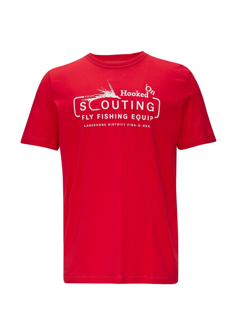 

Классическая футболка s.Oliver Shirt, цвет blood red