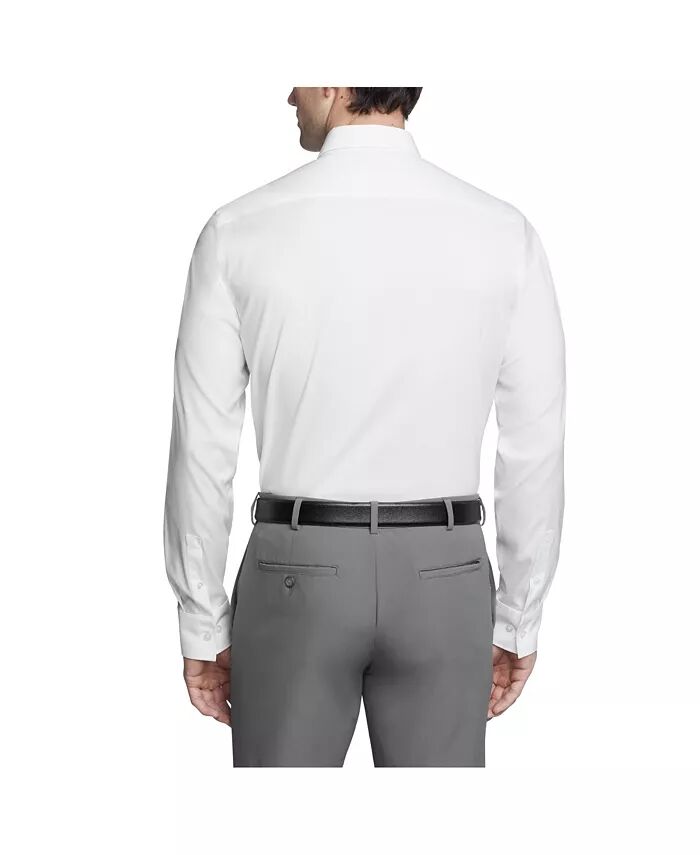 Мужская изысканная облегающая рубашка-стрейч Calvin Klein, белый — фото 2