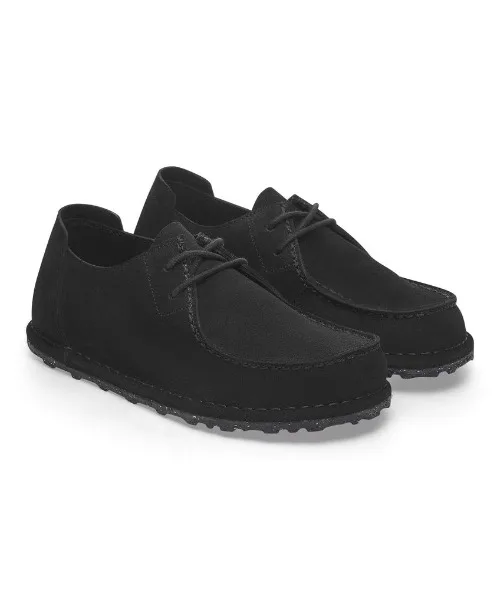 Унисекс мокасины из замши Utti Lace BIRKENSTOCK чёрные — фото 4