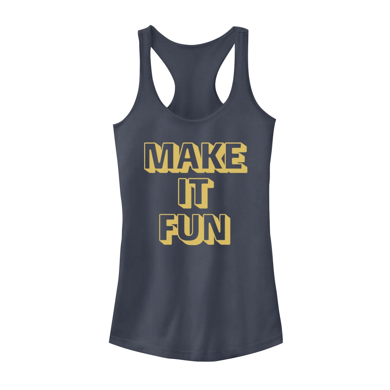 

Майка на бретелях Make It Fun с текстовым контуром для юниоров