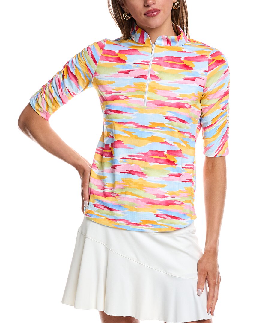 

Топ IBKUL с рукавами до локтя, розовый