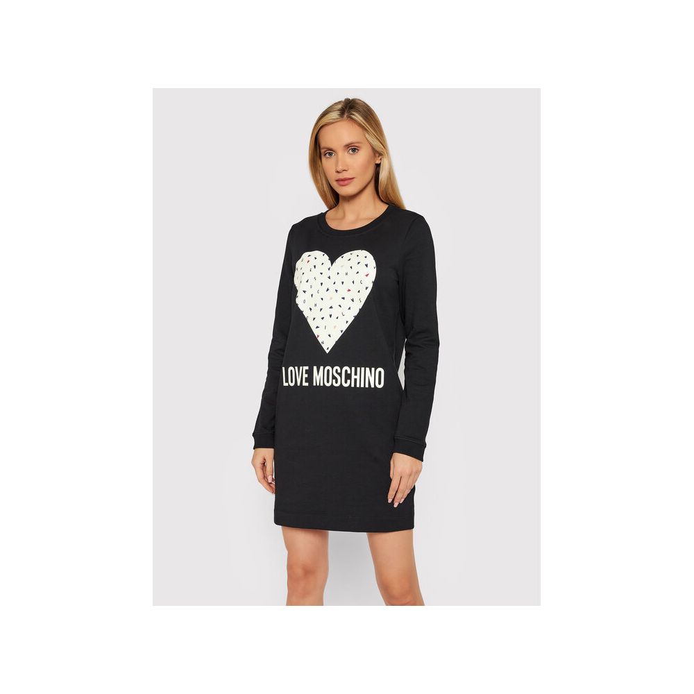 

Шикарное синее хлопковое платье Love Moschino LOVE MOSCHINO
