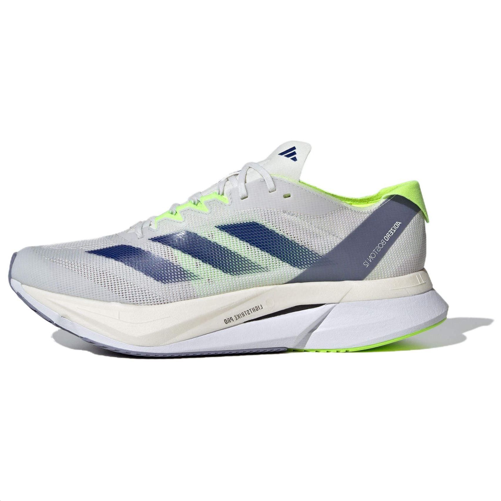 

Кроссовки adidas Adizero Boston 12 'White Royal Lucid Lemon', серый/синий