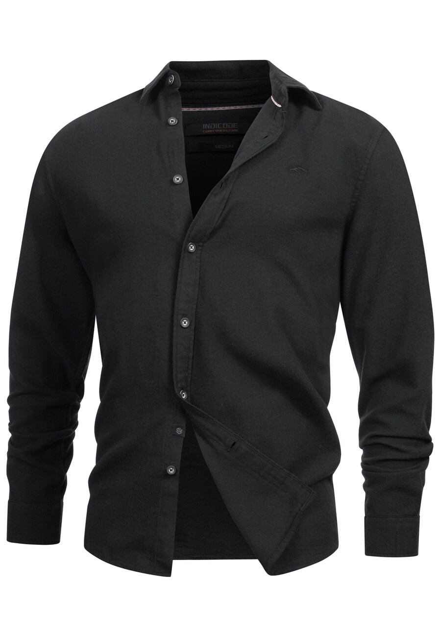 

Рубашка на пуговицах классического кроя INDICODE JEANS, Black