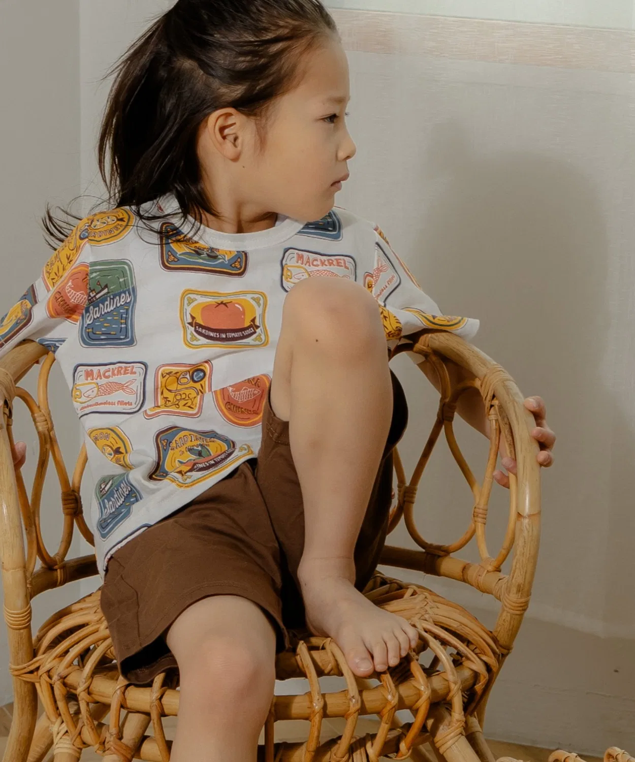 Комплект домашней одежды с принтом канкан, бренд Make Your Day, офф-вайт — фото 3