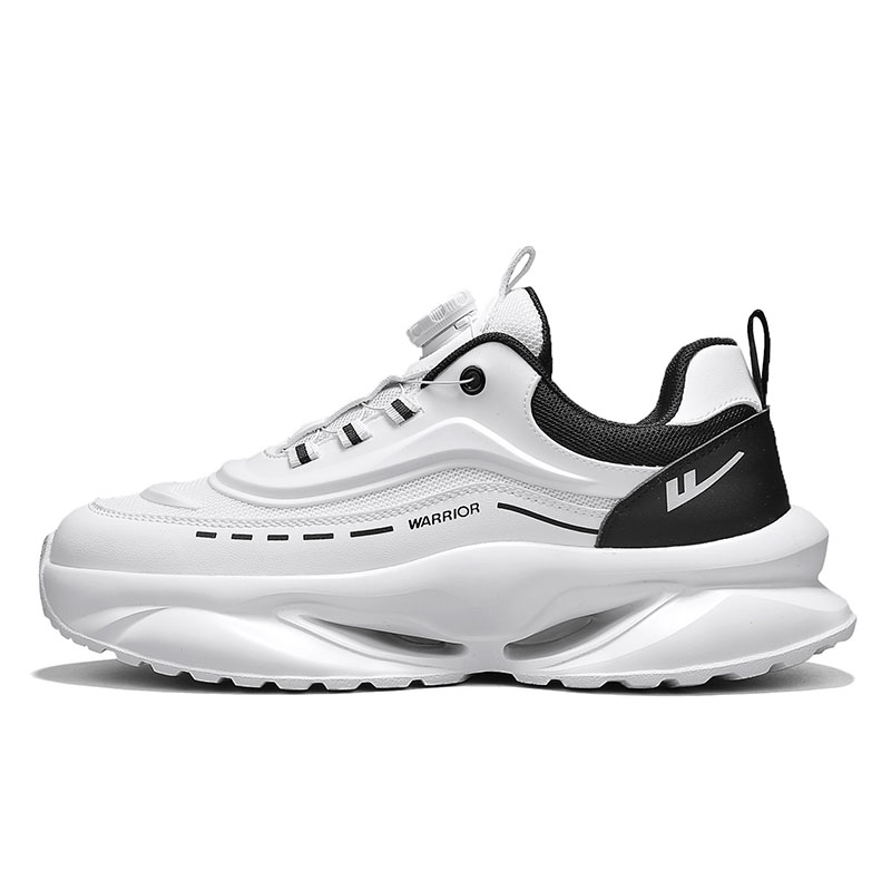 

Нескользящие износостойкие низкие повседневные туфли для мужчин WARRIOR, White/Black