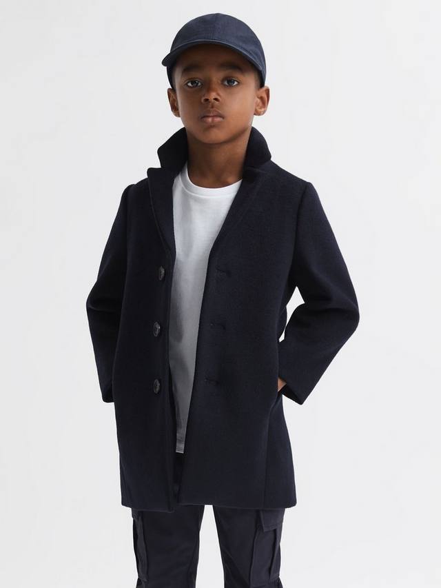 

Детское пальто Gable из шерстяной смеси Reiss, Navy