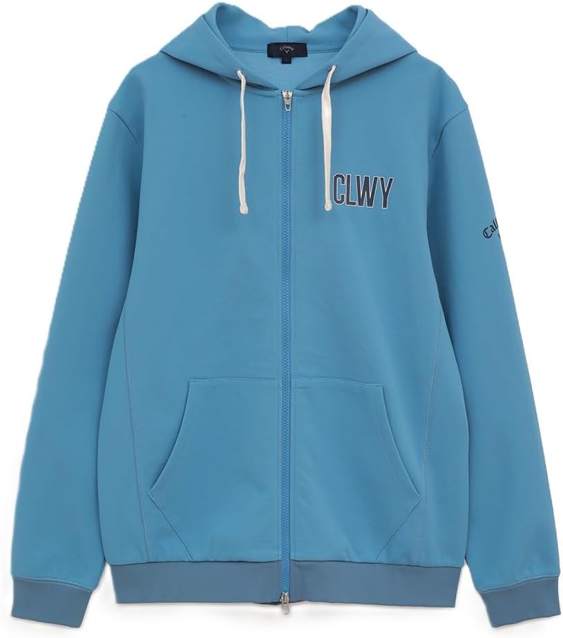 

Мужская толстовка с капюшоном Callaway C25217102, универсальная толстовка, в университетском стиле, с логотипом, двойной вязки Kanoko, на молнии, для игры в гольф, синий