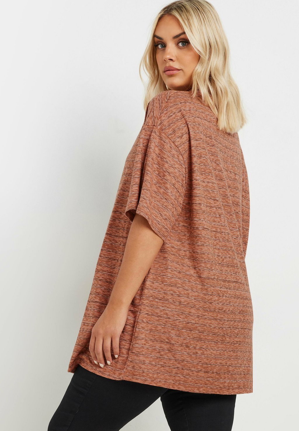 

Топ с длинными рукавами STRIPED Yours Clothing, оранжевый