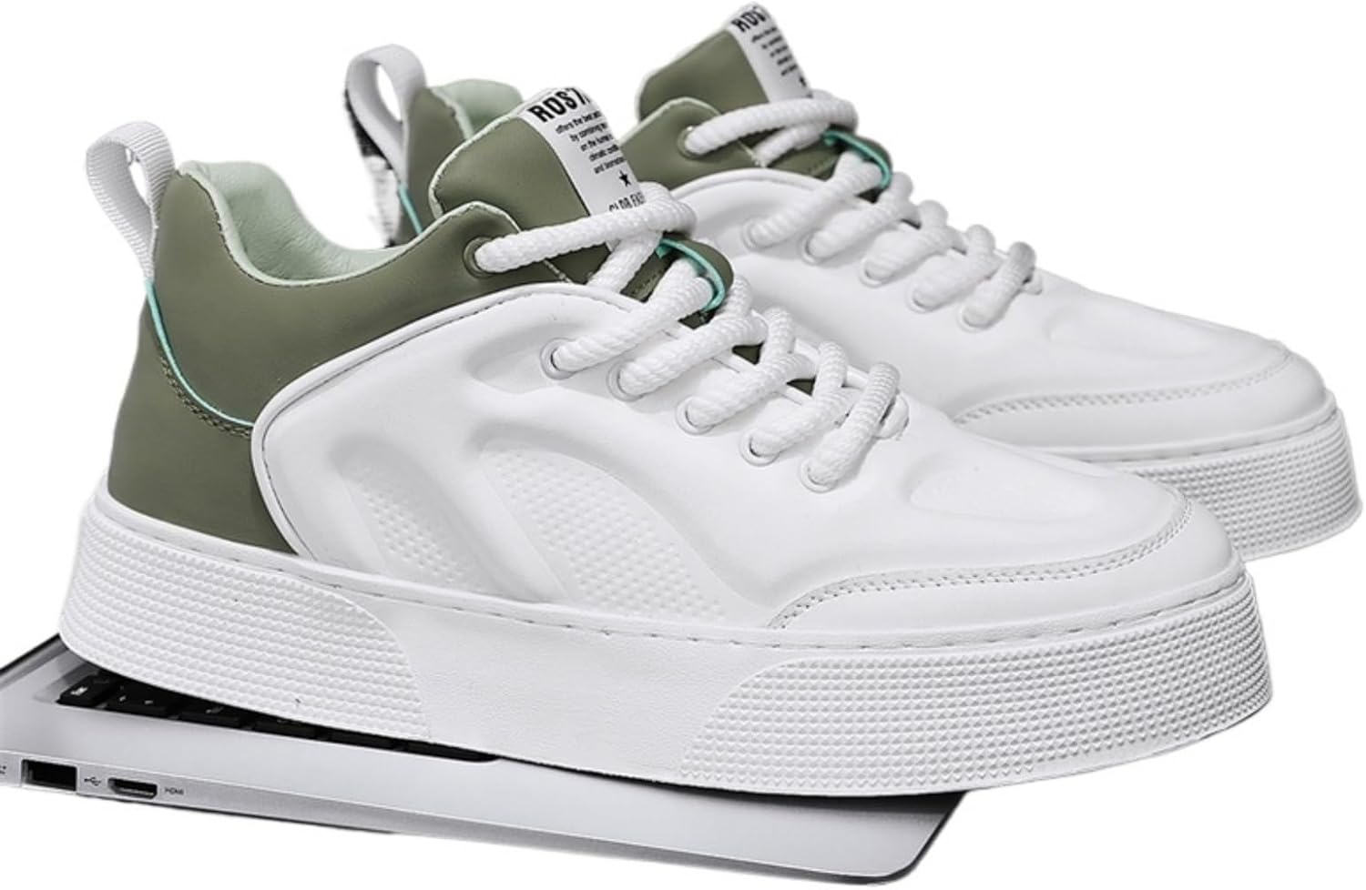 

Мужские белые кеды из холста, повседневные дышащие кроссовки на платформе с шнуровкой, для ежедневной носки, с нескользящей подошвой, круглый носок, двухцветные, модные Azttoztto