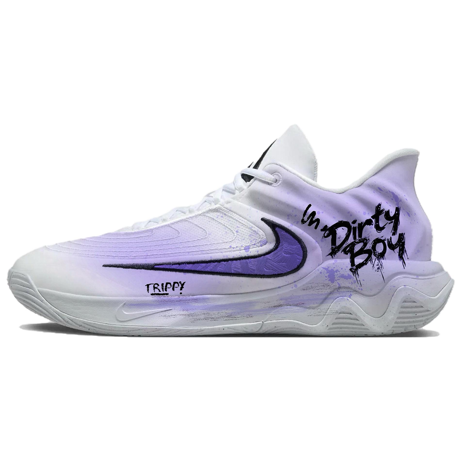 

Nike Giannis Immortality 4 Coverage Low top баскетбольные кроссовки мужские Purple