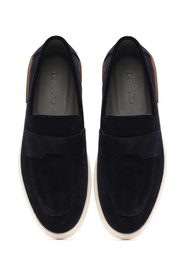 Лоферы мокасины Derimod, Dark Blue — фото 3