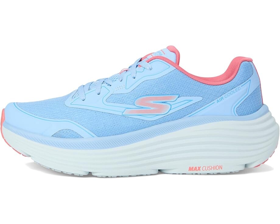 Кроссовки SKECHERS Max Cushioning Endeavour Galloway, цвет Blue/Coral — фото 4