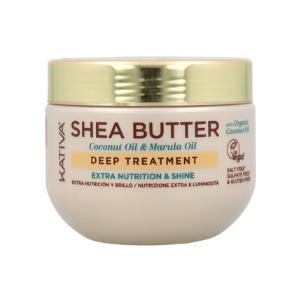 

Shea Butter Coconut Marula Oil Deep Treatment 300 Ml Kativa