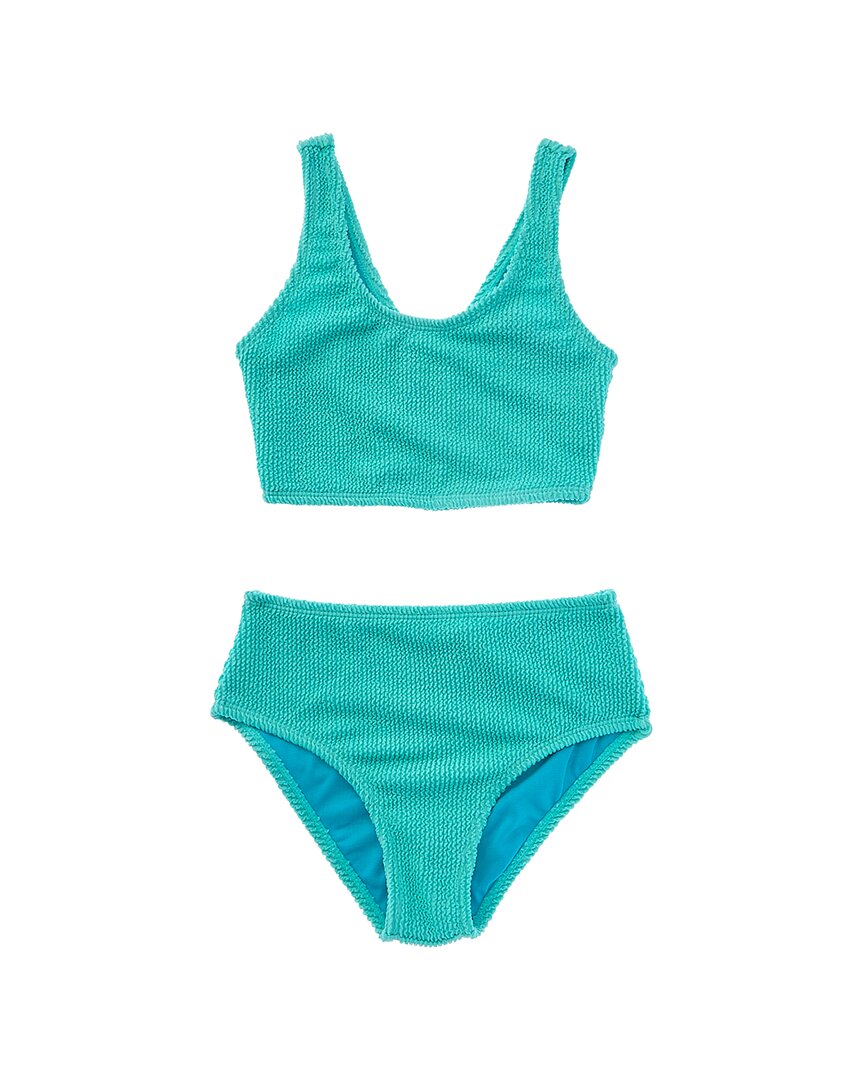 

Beach Lingo 2pc Бралетт и плавки с высокой талией, зеленый