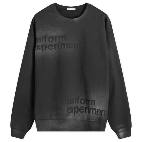 

Свитшот с эффектом выцветания Uniform Experiment, черный