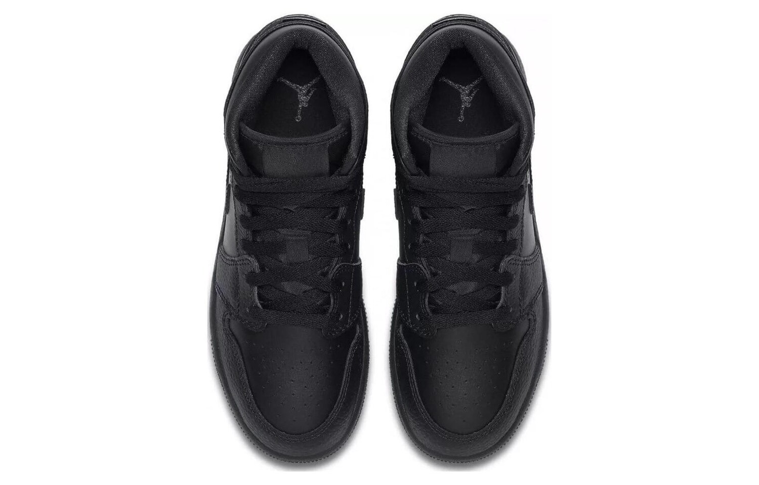 Кроссовки Jordan 1 Mid Triple Black GS — фото 4