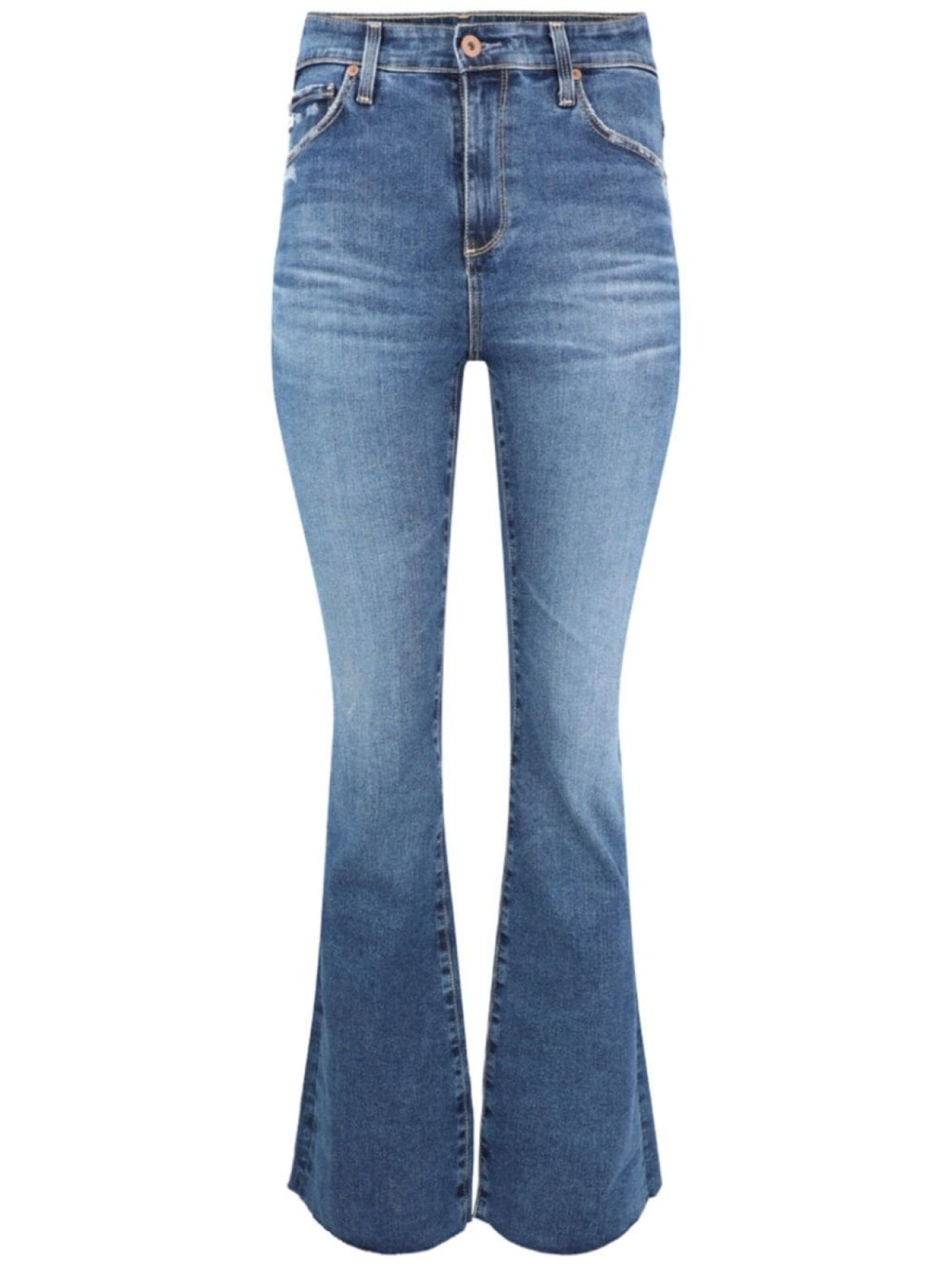 

AG Jeans джинсы bootcut Farrah с нашивкой-логотипом, синий