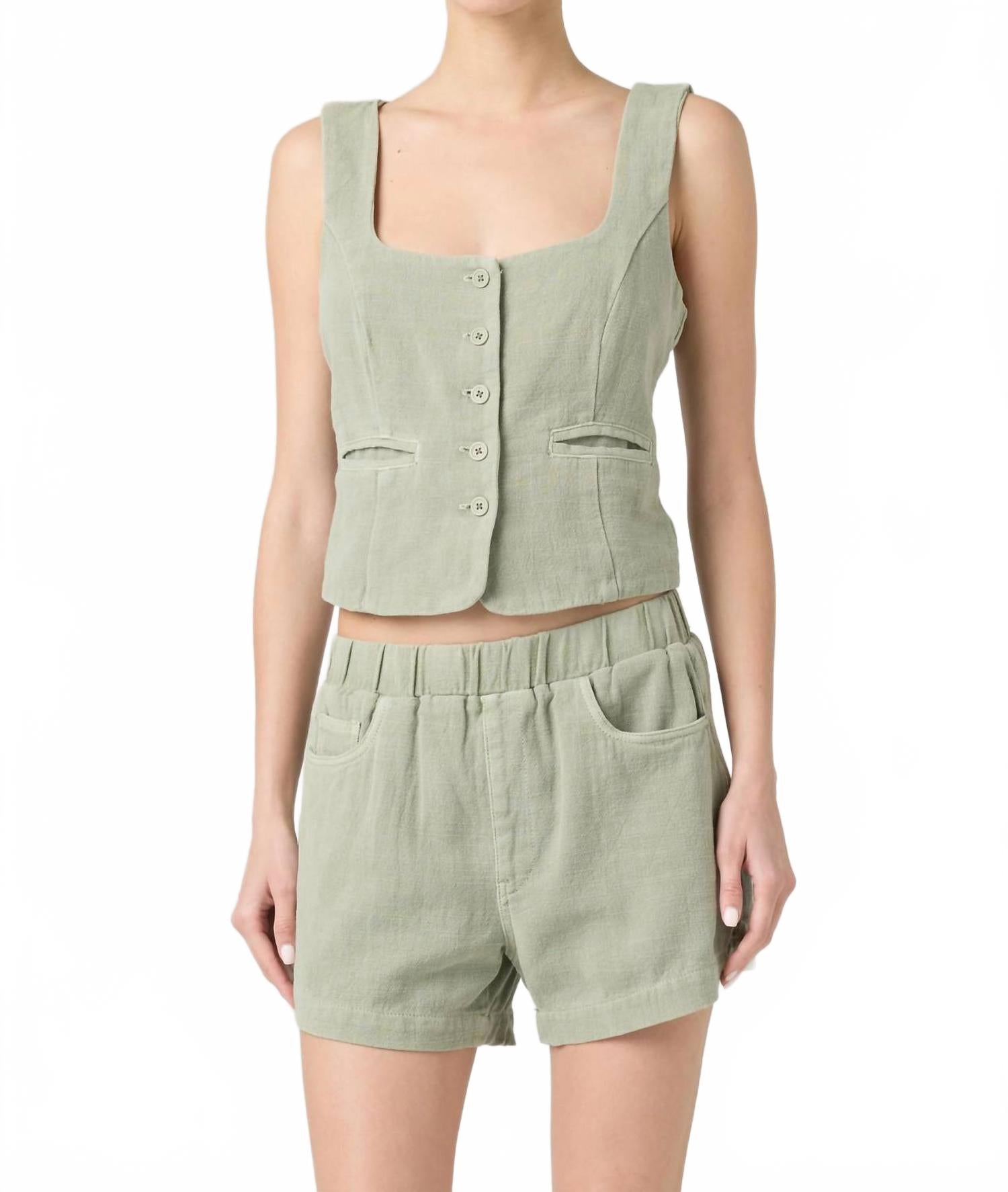 

Женский жилет Desert Sage BLANKNYC, Sage