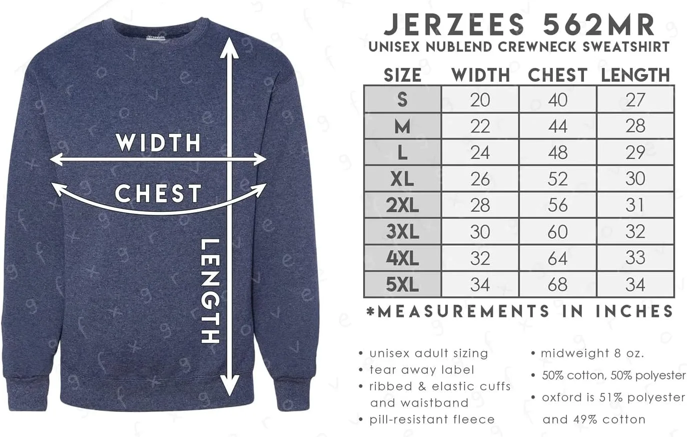 Женский свитшот Unisex Crewneck, ярко-синий — фото 4
