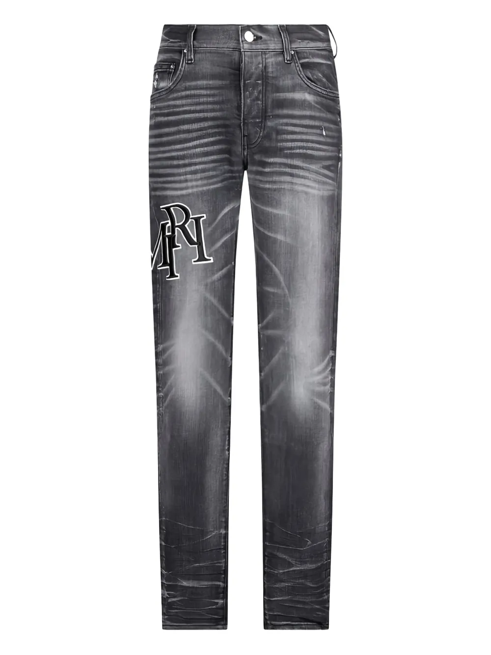 

Джинсы скинни с вышивкой AMIRI, черный