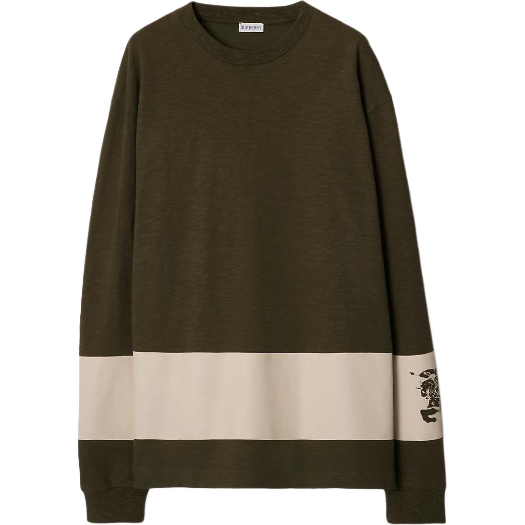 

Хлопковая толстовка с принтом EKD и полосками Burberry, Lake Color