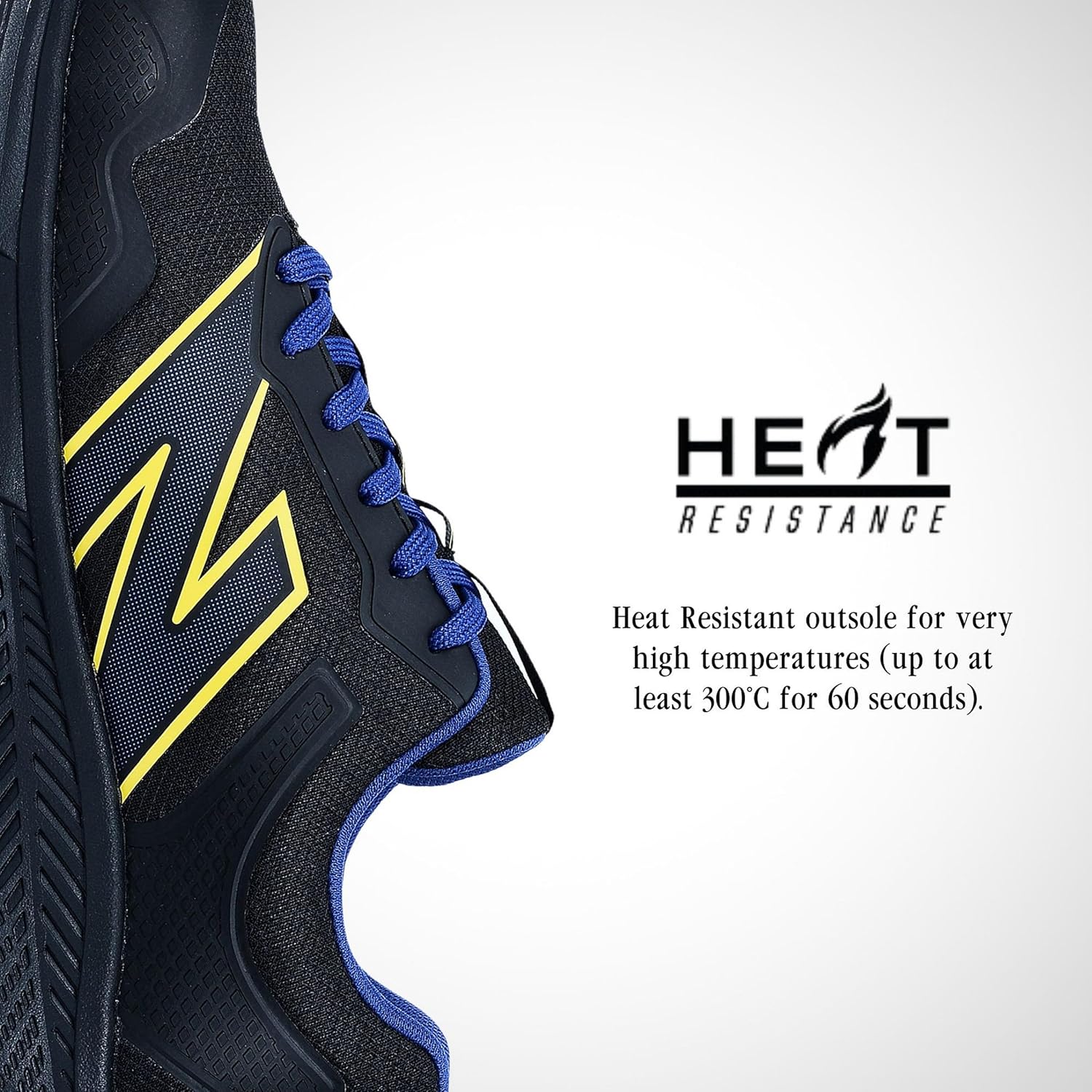 New Balance Мужские ботинки с алюминиевым носком Evolve, черный/синий/желтый — фото 4