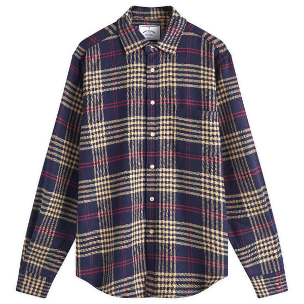 

Рубашка в клетку Pomar Portuguese Flannel, синий