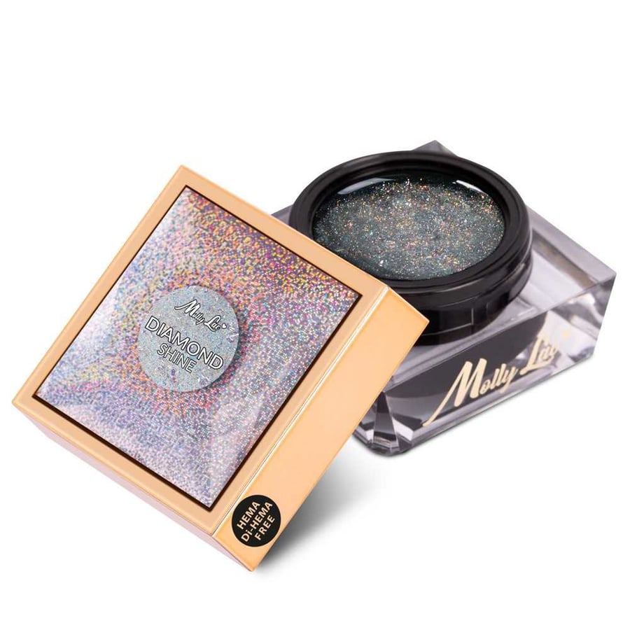 Сияй на тебе Diamond Shine Гель для ногтей MollyLac HEMA/Di-HEMA Free 50 г — фото 2