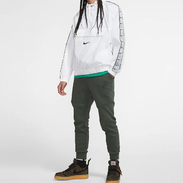 Куртка Nike Sportswear Swoosh Long Sleeve Printed Loose Pocket Hoodie White, белый — фото 3