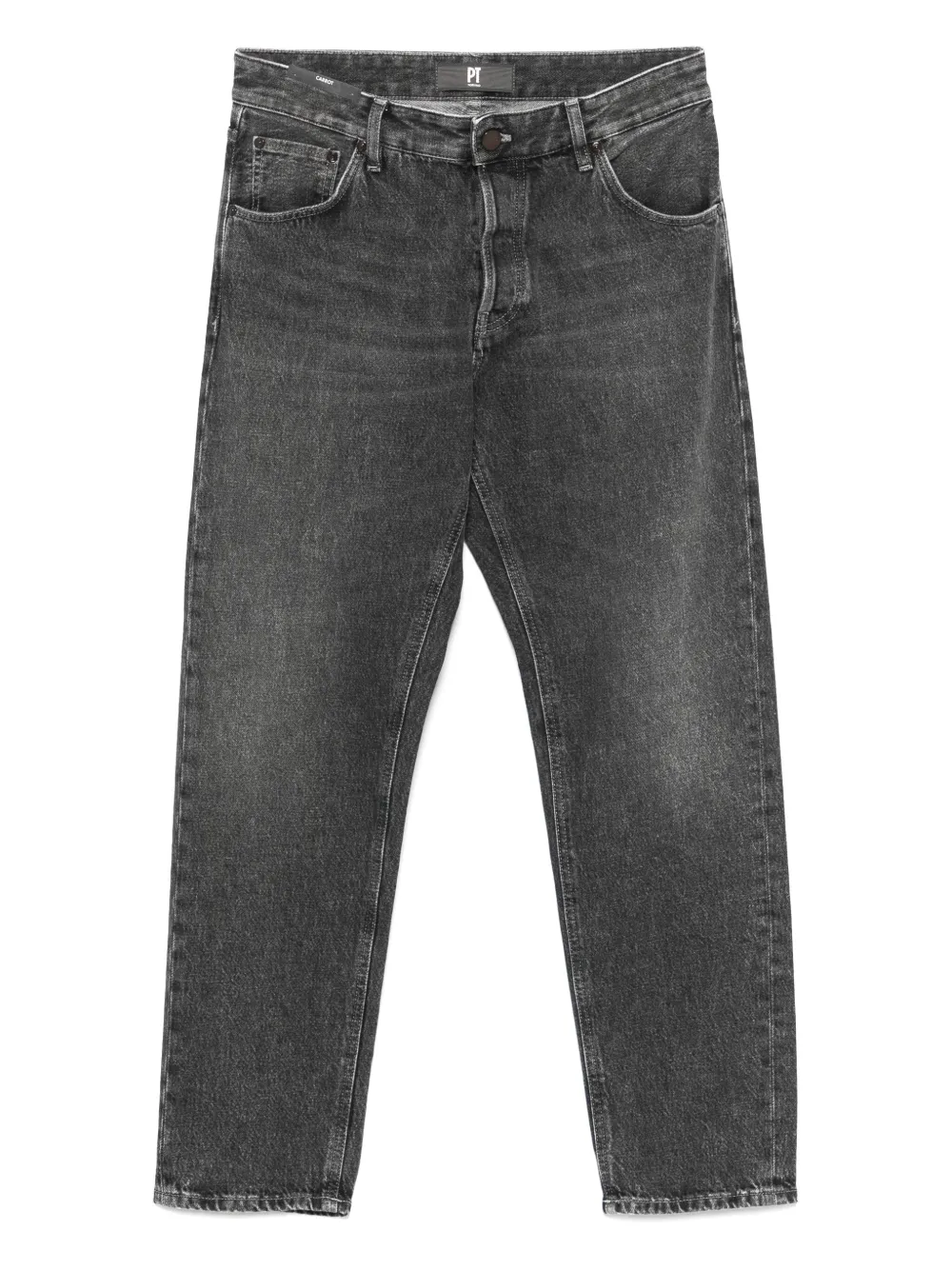 

Джинсы с нашивкой-логотипом PT Torino, серый