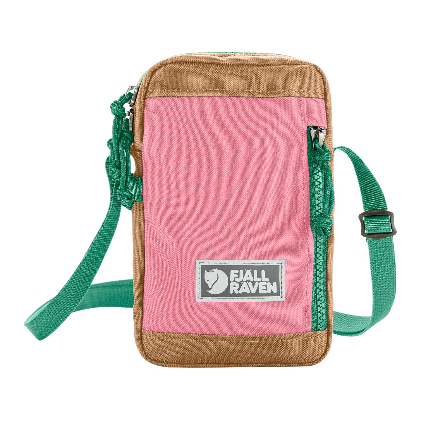 

Fjallraven Рюкзак через плечо из переработанного нейлона, маленькая сумка-кроссбоди унисекс Cherry Blossom Pink & Khaki