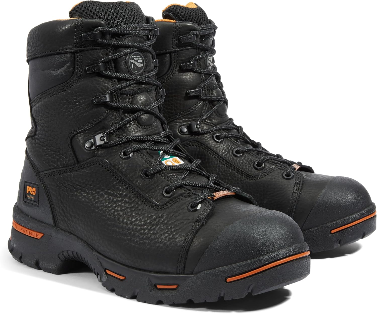 Timberland PRO мужские рабочие ботинки Endurance 8 дюймов со стальным мыском и водонепроницаемостью, Black — фото 2