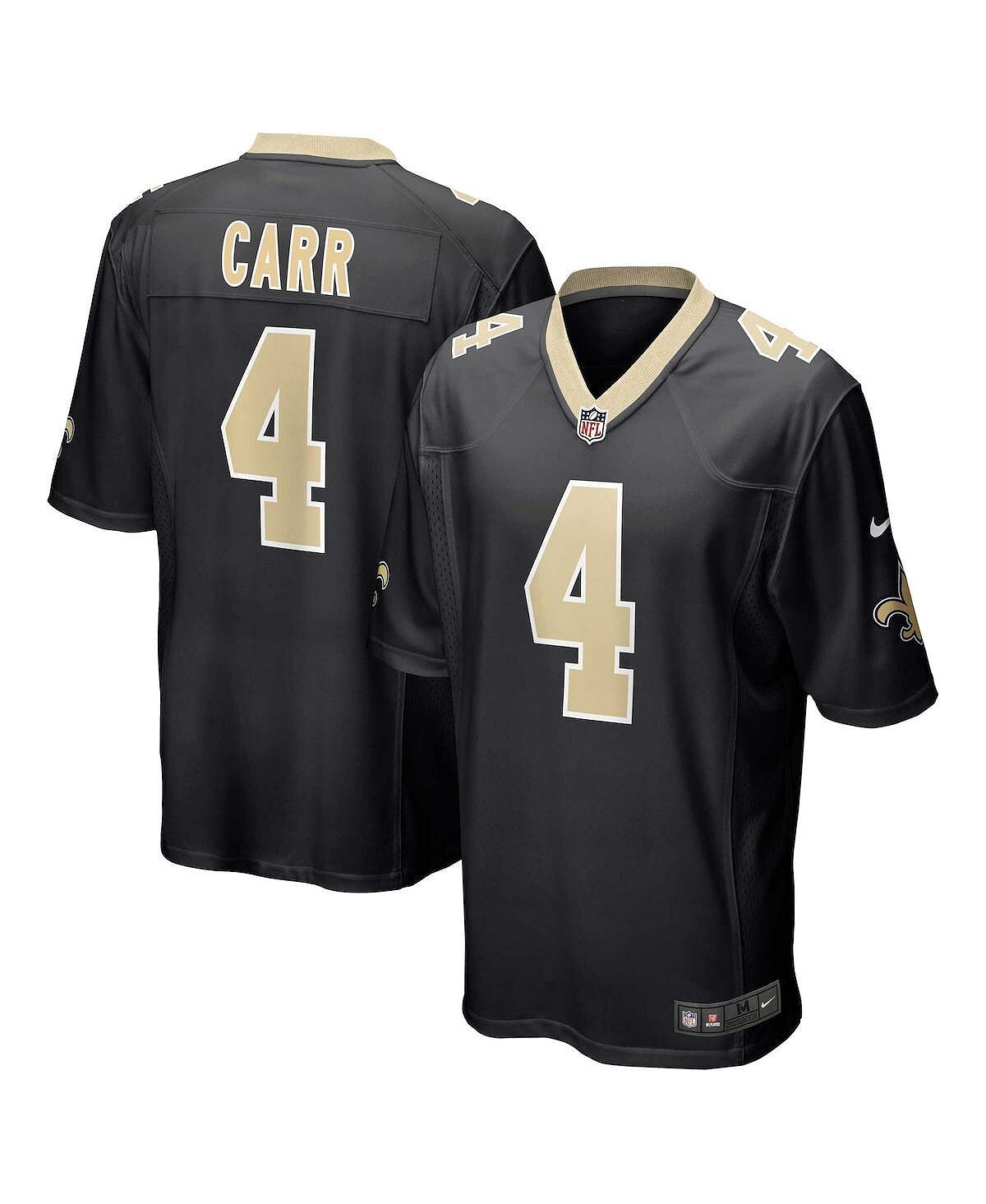 

Мужская черная майка New Orleans Saints Derek Carr Game Nike