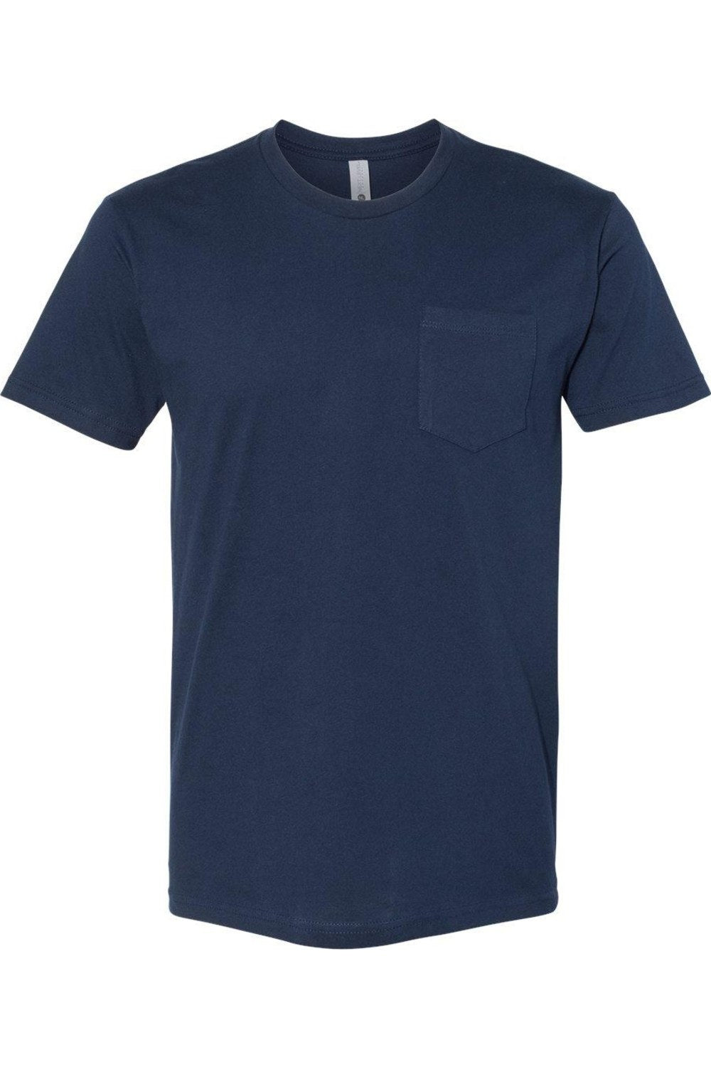 

Футболка унисекс из хлопка Next Level с карманом, цвет midnight navy