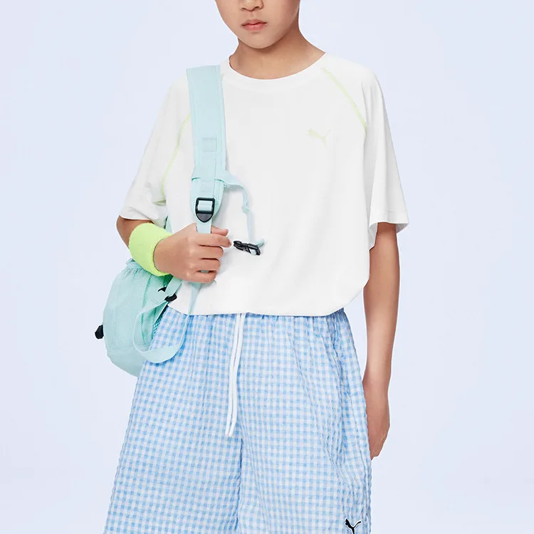 Футболка Quick Dry SS26 Kids' PUMA, raw белый 10101 — фото 4