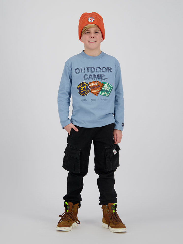 

Vingino Футболка с длинными рукавами «Хайдан» светло-голубого цвета