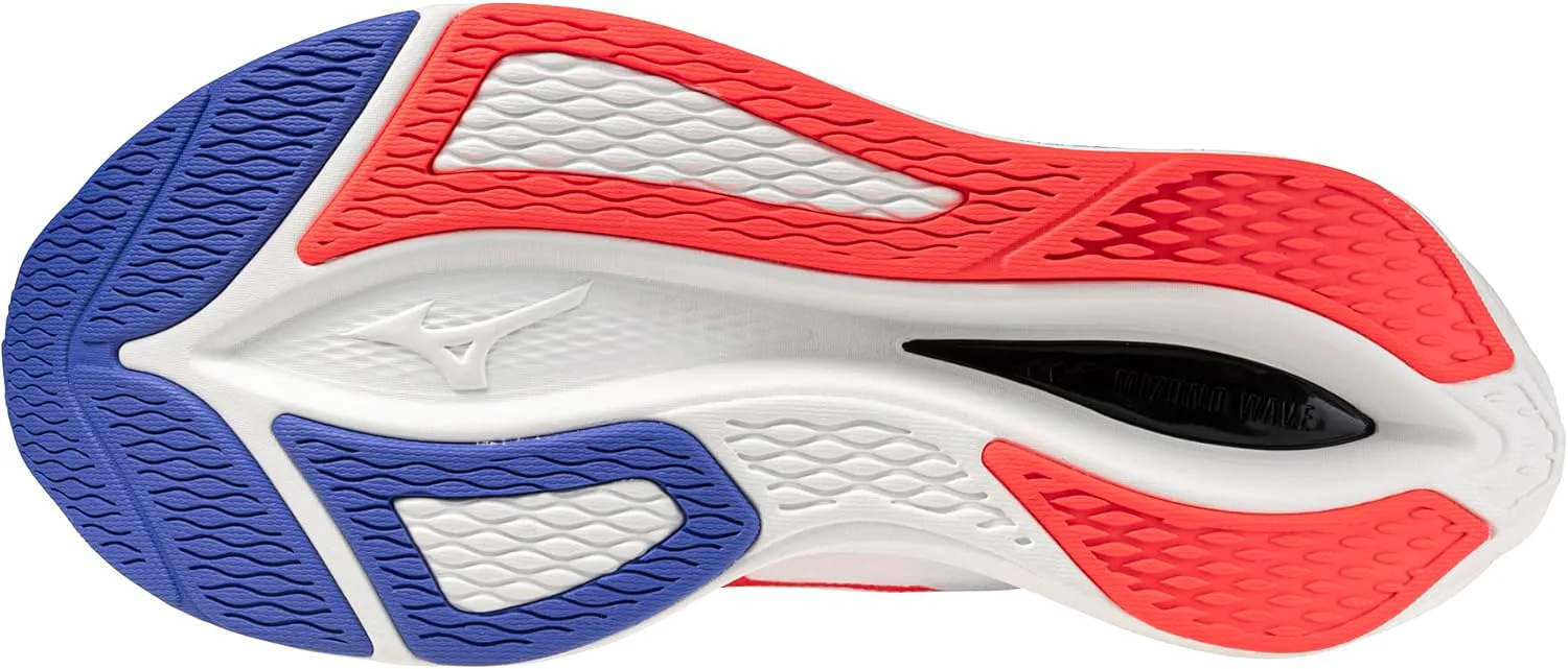 Мужские кроссовки для бега Mizuno Wave Rebellion Flash 3, белый/коралловый — фото 2