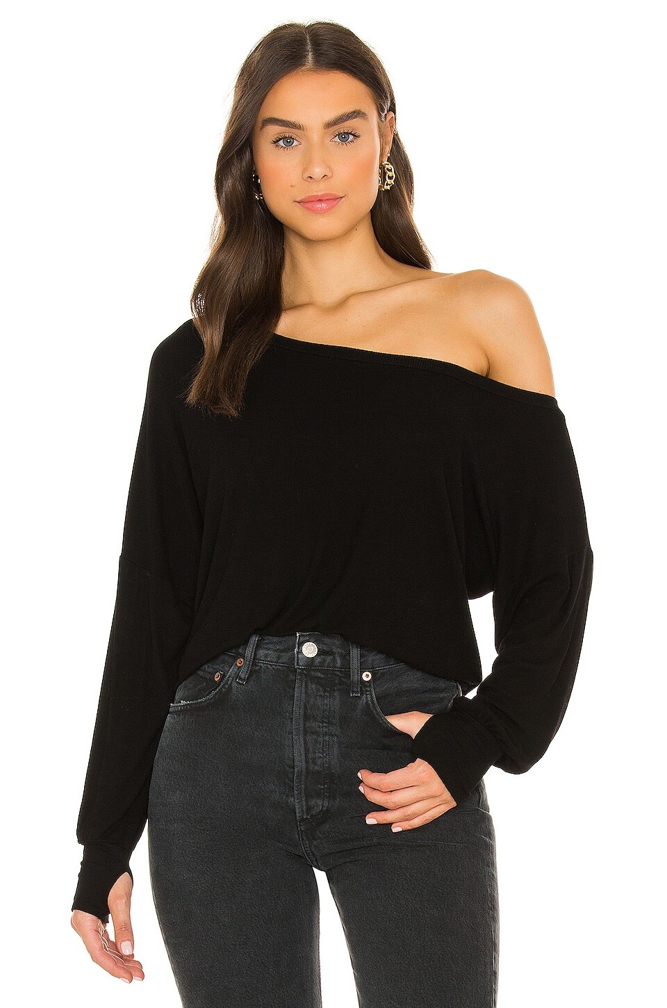 

Топ Michael Lauren Kristopher Open Shoulder, черный
